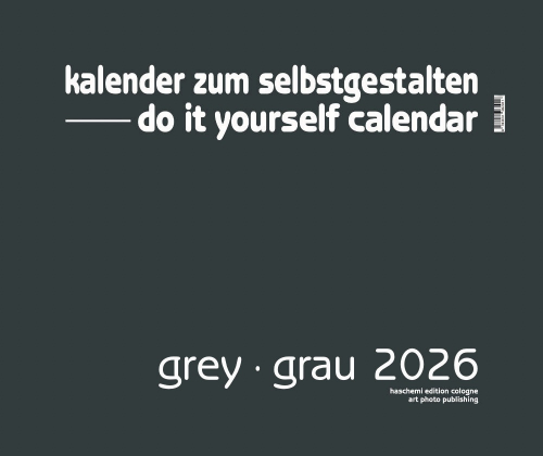 GREY . GRAU BLANKOKALENDER . DIY . BASTEL . SELBSTGESTALTEN